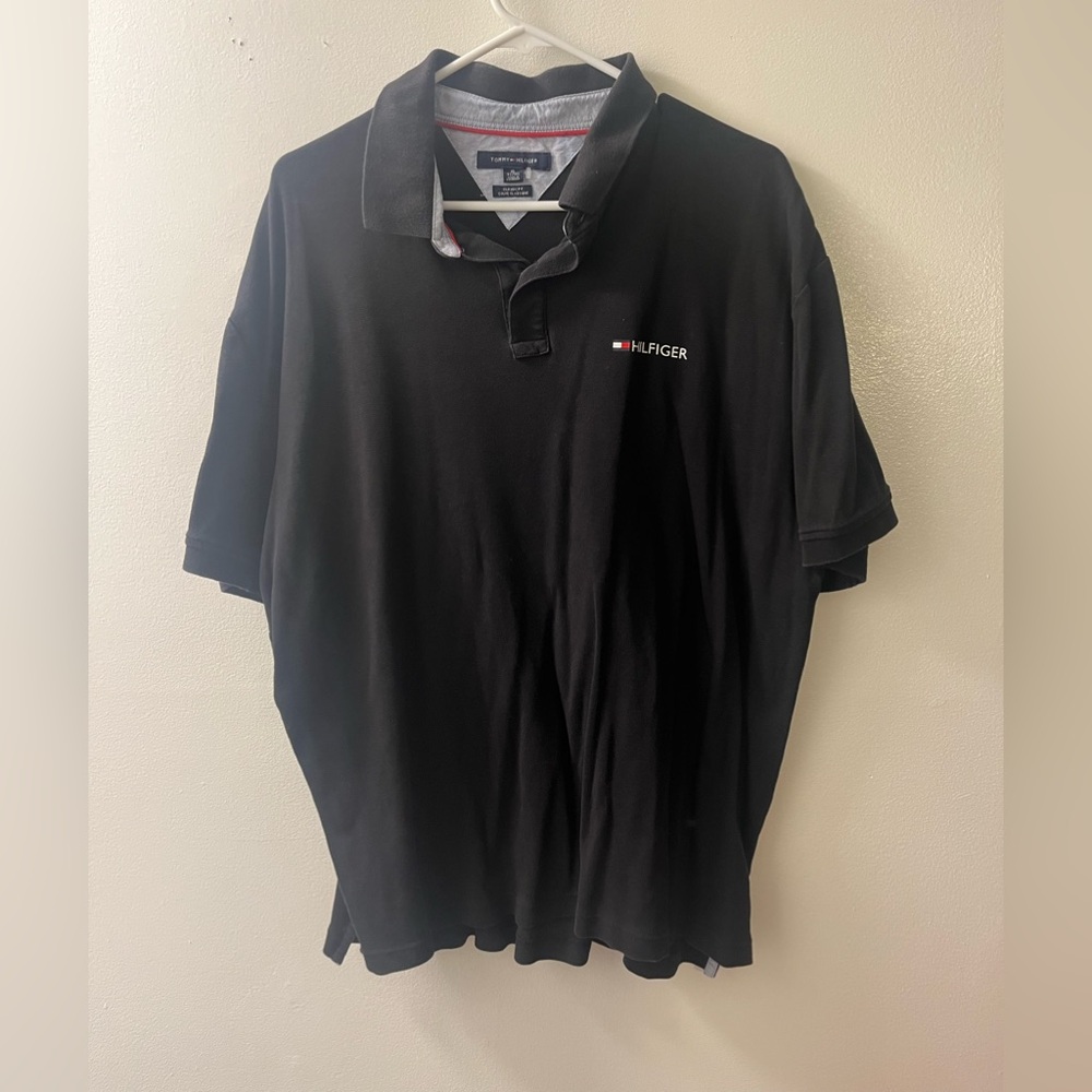 Pre-owned Mens Tommy Hilfiger Classic fit XL Polo Red